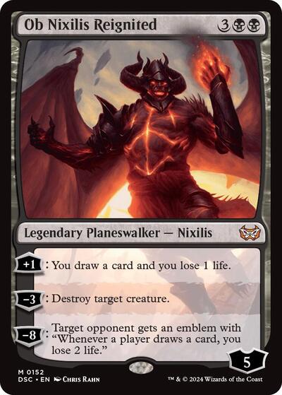 Ob Nixilis Reignited DSC #152 (Near Mint Mythic Rare) Magic: The Gathering: Commander: Duskmourn: House of Horror
