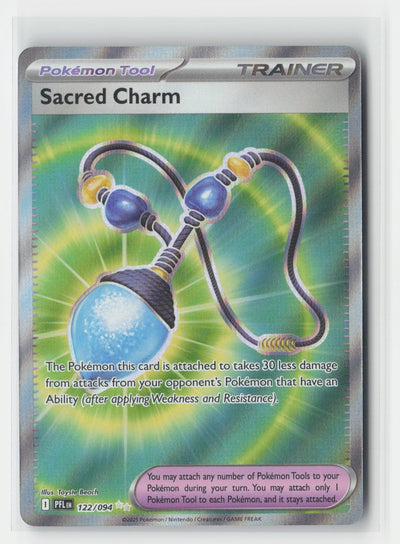 Sacred Charm Holo ME02: Phantasmal Flames PFL 122/094 Pokemon TCG
