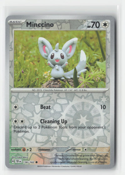 Minccino Reverse Holo Temporal Forces 136/162 C Pokemon NM