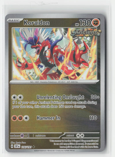 Koraidon Reverse Holo Surging Sparks 116/191 UC Pokemon NM