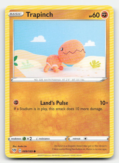 Trapinch Darkness Ablaze 089/189 C Pokemon MP