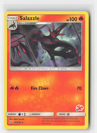 Salazzle - 34/236 (#23 Charizard Stamped) Battle Academy 034/236 P Pokemon LP