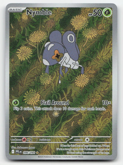 Nymble Holo Phantasmal Flames 096/094 Illustration Rare Pokemon NM
