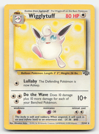 Wigglytuff Unlimited Jungle 32/64 R Pokemon DMG