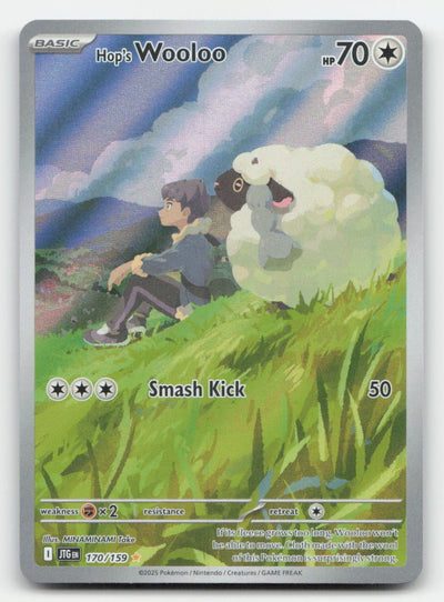 Hop's Wooloo Holo Journey Together 170/159 Illustration Rare Pokemon NM