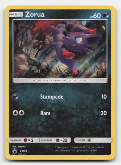 Zorua - Holo Sun & Moon Promo SM83 P Pokemon LP