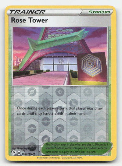 Rose Tower Reverse Holo Darkness Ablaze 169/189 UC Pokemon LP