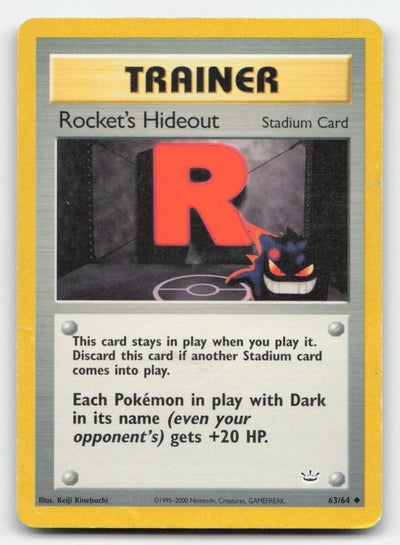 Rocket's Hideout Neo Revelation 63/64 UC Pokemon HP