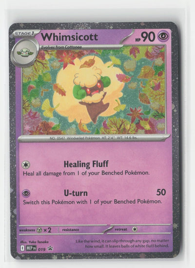 Whimsicott (Cosmos Holo) Holo Holo ME: Mega Evolution Promo 019 P Pokemon NM