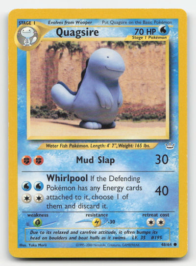 Quagsire Unlimited Neo Revelation 48/64 C Pokemon HP