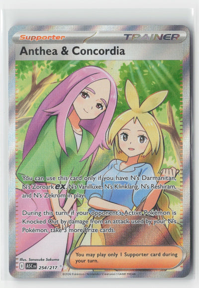 Anthea & Concordia Holo ME: Ascended Heroes ASC 254/217 Pokemon TCG