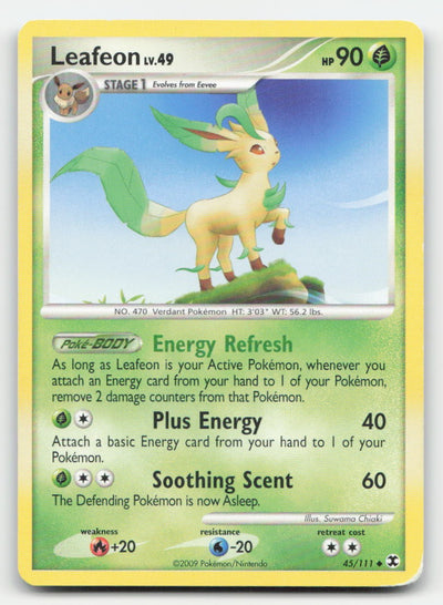 Leafeon Rising Rivals 45/111 UC Pokemon DMG