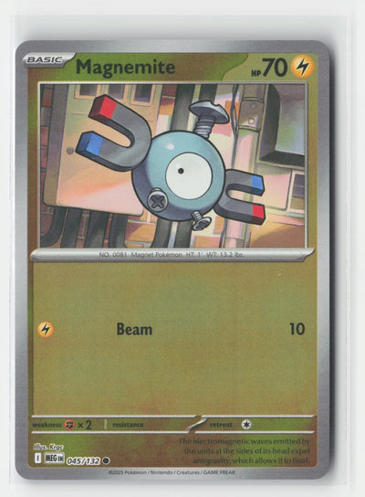 Magnemite Reverse Holo Mega Evolution 045/132 C Pokemon NM