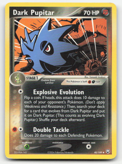 Dark Pupitar Team Rocket Returns 40/109 UC Pokemon MP