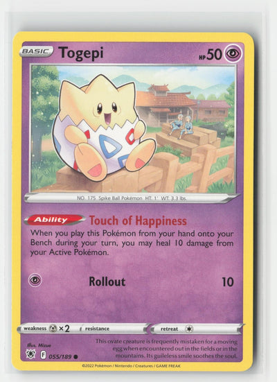 Togepi Astral Radiance 055/189 C Pokemon LP