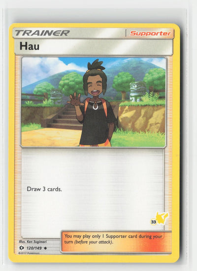 Hau (#33 Pikachu Stamped) Battle Academy 120/149 P Pokemon MP