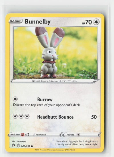 Bunnelby Rebel Clash 146/192 C Pokemon MP