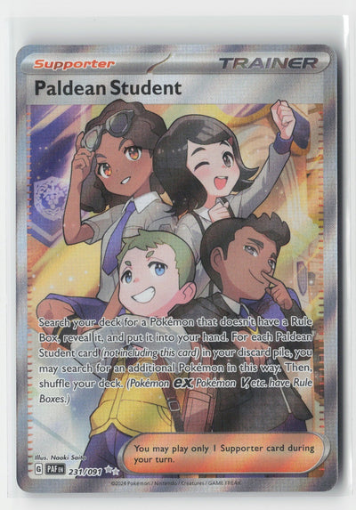 Paldean Student Holo SV: Paldean Fates PAF 231/091 Pokemon TCG