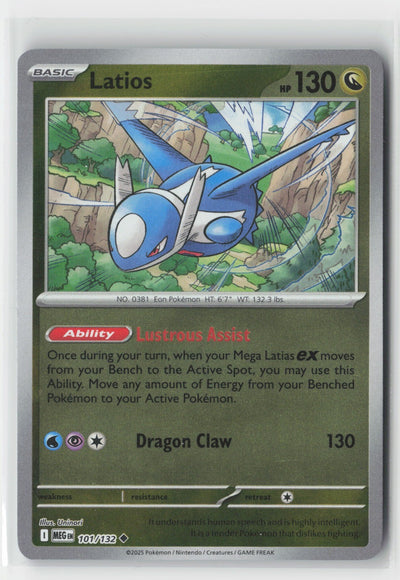 Latios Reverse Holo ME01: Mega Evolution MEG 101/132 Pokemon TCG