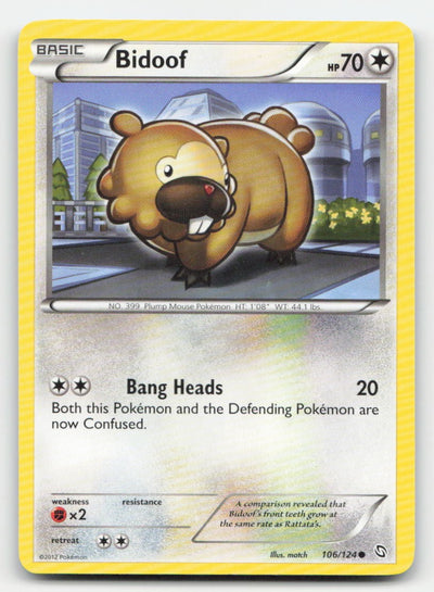 Bidoof Dragons Exalted 106/124 C Pokemon LP