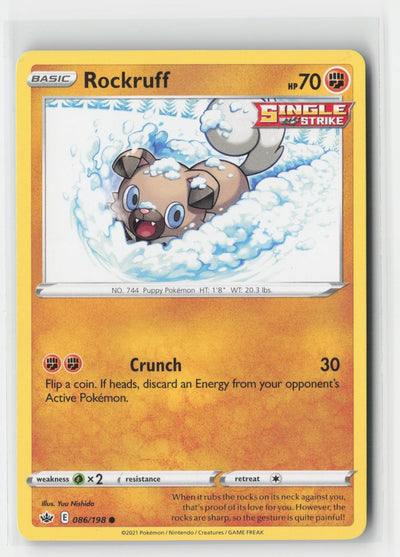 Rockruff Chilling Reign 086/198 C Pokemon NM