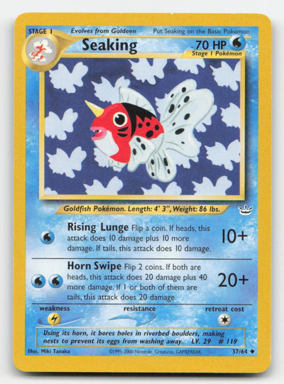 Seaking Unlimited Neo Revelation 37/64 UC Pokemon LP