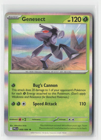 Genesect Holo Phantasmal Flames 008/094 R Pokemon NM