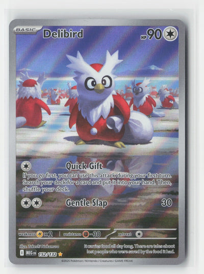 Delibird Holo ME01: Mega Evolution MEG 152/132 Pokemon TCG