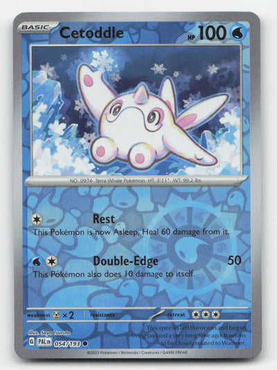 Cetoddle Reverse Holo Paldea Evolved 054/193 C Pokemon NM