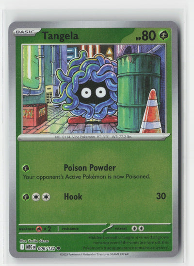 Tangela Reverse Holo ME01: Mega Evolution MEG 006/132 Pokemon TCG