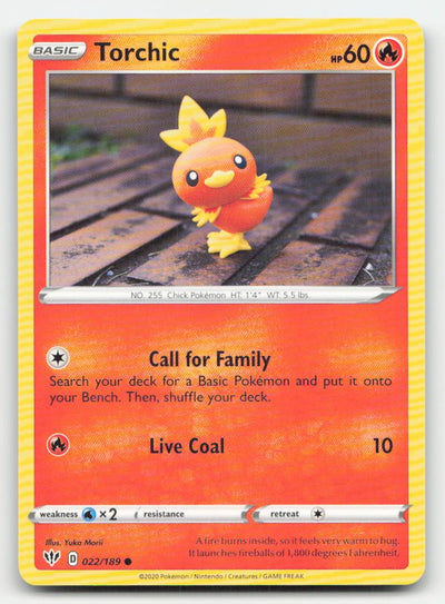 Torchic Darkness Ablaze 022/189 C Pokemon MP