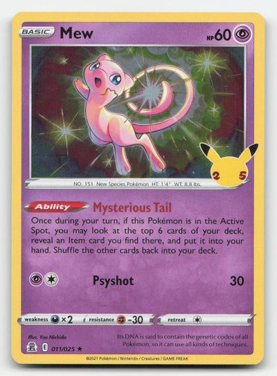 Mew Holo Celebrations 011/025 R Pokemon LP