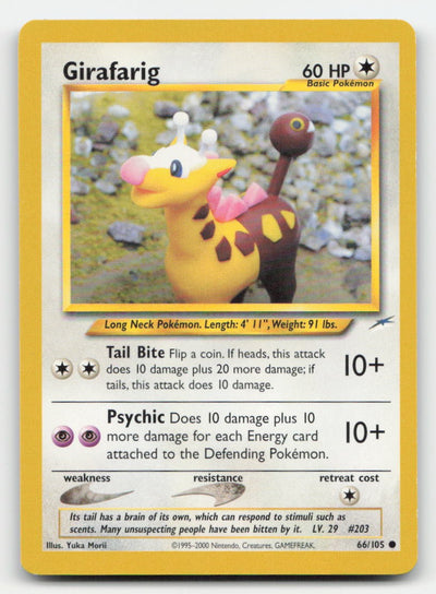 Girafarig Unlimited Neo Destiny 66/105 C Pokemon MP
