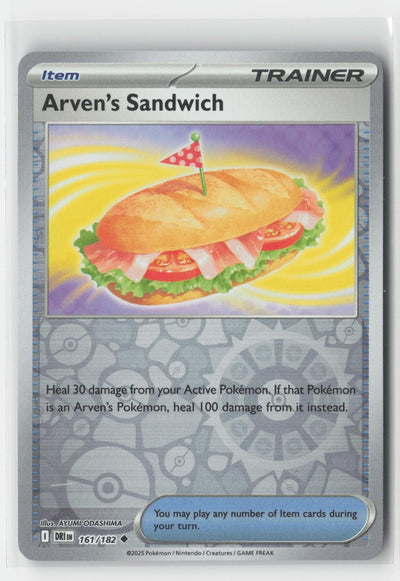 Arven's Sandwich Reverse Holo Destined Rivals 161/182 UC Pokemon NM