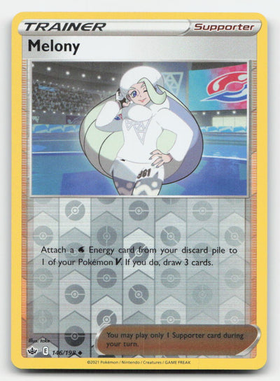 Melony Reverse Holo Chilling Reign 146/198 UC Pokemon NM
