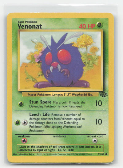 Venonat Jungle 63/64 C Pokemon NM