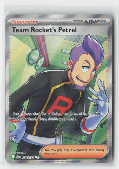 Team Rocket's Petrel Holo SV10: Destined Rivals DRI 226/182 Pokemon TCG