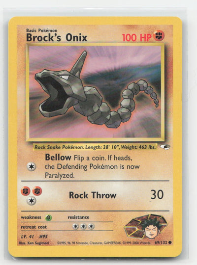 Brock's Onix Gym Heroes 69/132 C Pokemon LP