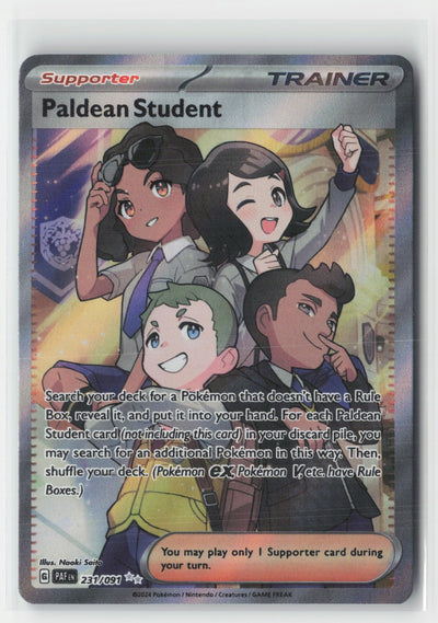 Paldean Student Holo SV: Paldean Fates PAF 231/091 Pokemon TCG