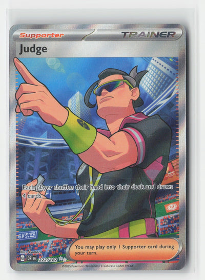 Judge Holo SV10: Destined Rivals DRI 222/182 Pokemon TCG