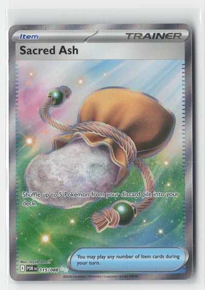 Sacred Ash Holo ME03: Perfect Order POR 115/088 Pokemon TCG