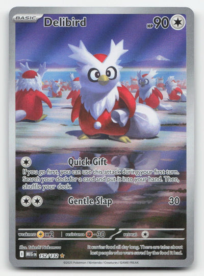 Delibird Holo Mega Evolution 152/132 Illustration Rare Pokemon NM