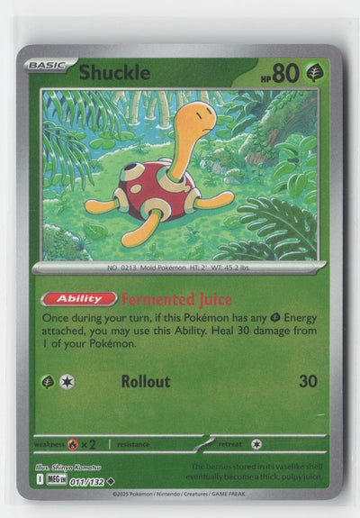 Shuckle Reverse Holo Mega Evolution 011/132 UC Pokemon NM