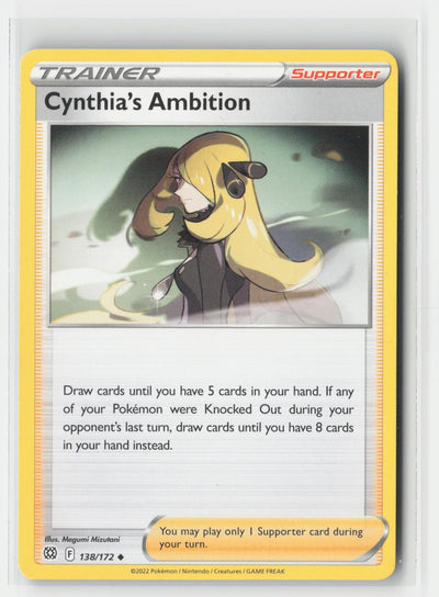 Cynthia's Ambition Brilliant Stars 138/172 UC Pokemon MP