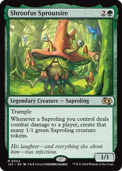 Shroofus Sproutsire Anime J25 #54 (Near Mint Rare) Magic: The Gathering: Foundations Jumpstart
