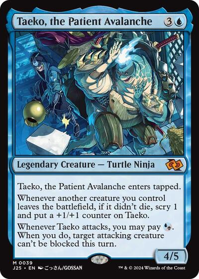 Taeko the Patient Avalanche Anime J25 #39 (Near Mint Mythic Rare) Magic: The Gathering: Foundations Jumpstart