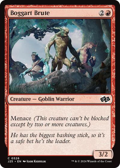 Boggart Brute J25 #526 (Near Mint Common) Magic: The Gathering: Foundations Jumpstart