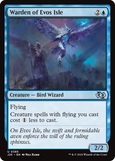 Warden of Evos Isle J25 #385 (Near Mint Uncommon) Magic: The Gathering: Foundations Jumpstart