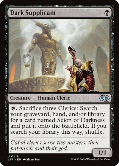 Dark Supplicant J25 #418 (Near Mint Uncommon) Magic: The Gathering: Foundations Jumpstart
