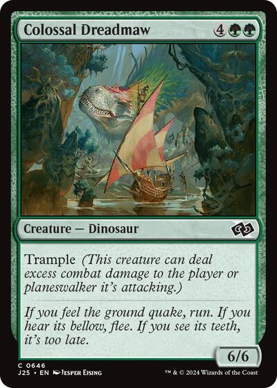 Colossal Dreadmaw J25 #646 (Near Mint Common) Magic: The Gathering: Foundations Jumpstart